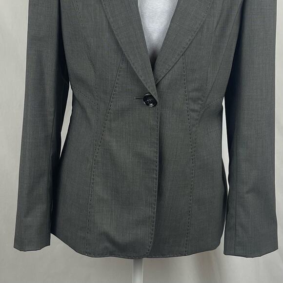 Tahari Fitted Brown Fitted Academia Office Jacket Blazer NWOT Size 8 - Picture 3 of 12